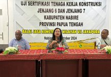 Nabire Cetak Tenaga Konstruksi Handal, 25 Orang Ikuti Uji Sertifikasi Jenjang 6 dan 7